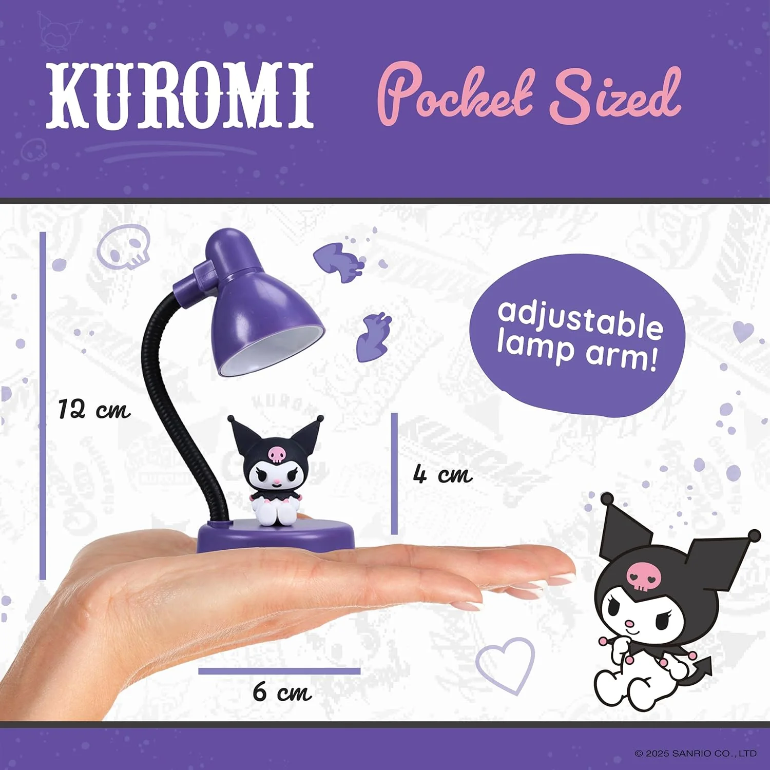 Hello Kitty and Friends Kuromi Mini Lamp - USB C - Image 5