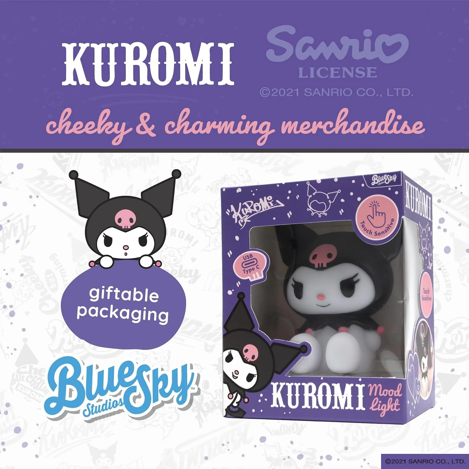 Hello Kitty and Friends Kuromi Mood Light - Image 2