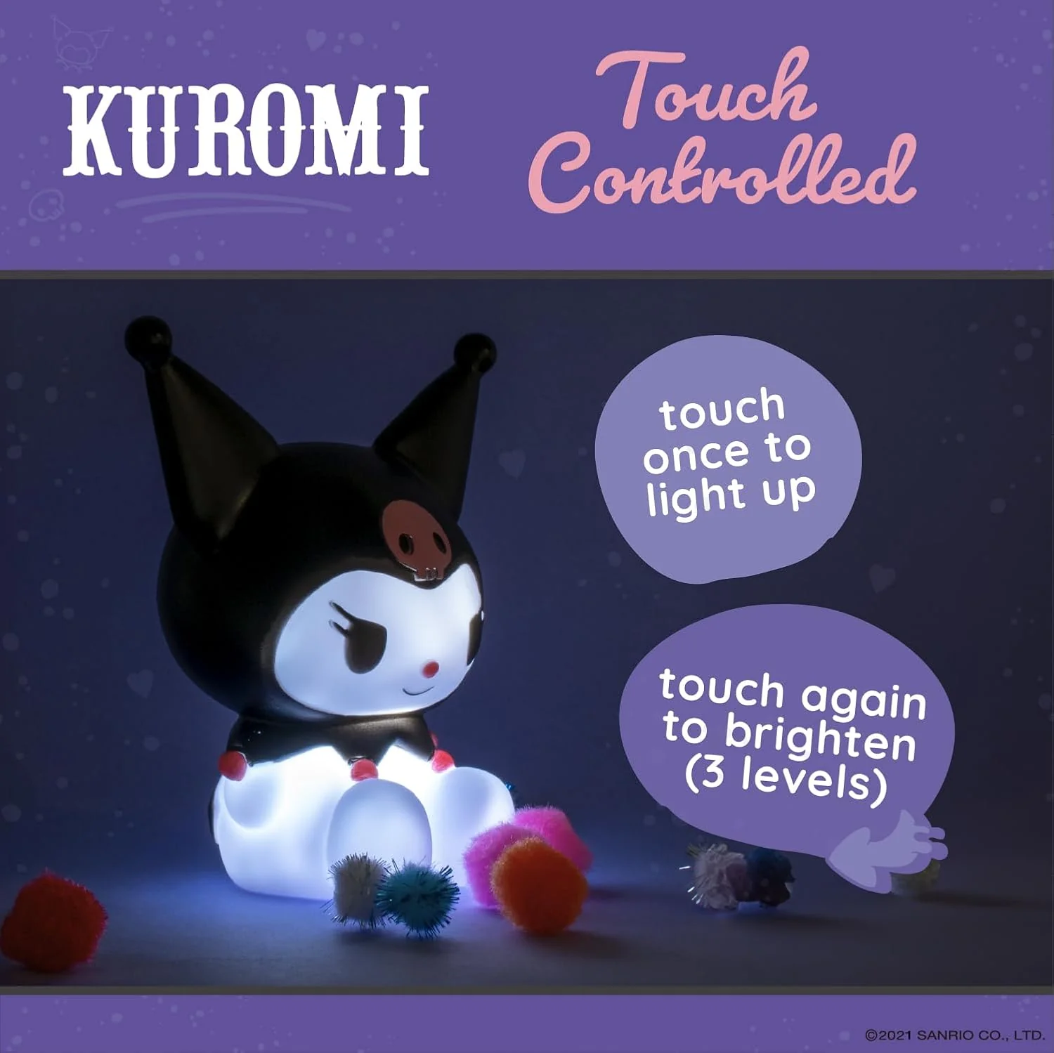 Hello Kitty and Friends Kuromi Mood Light - Image 3