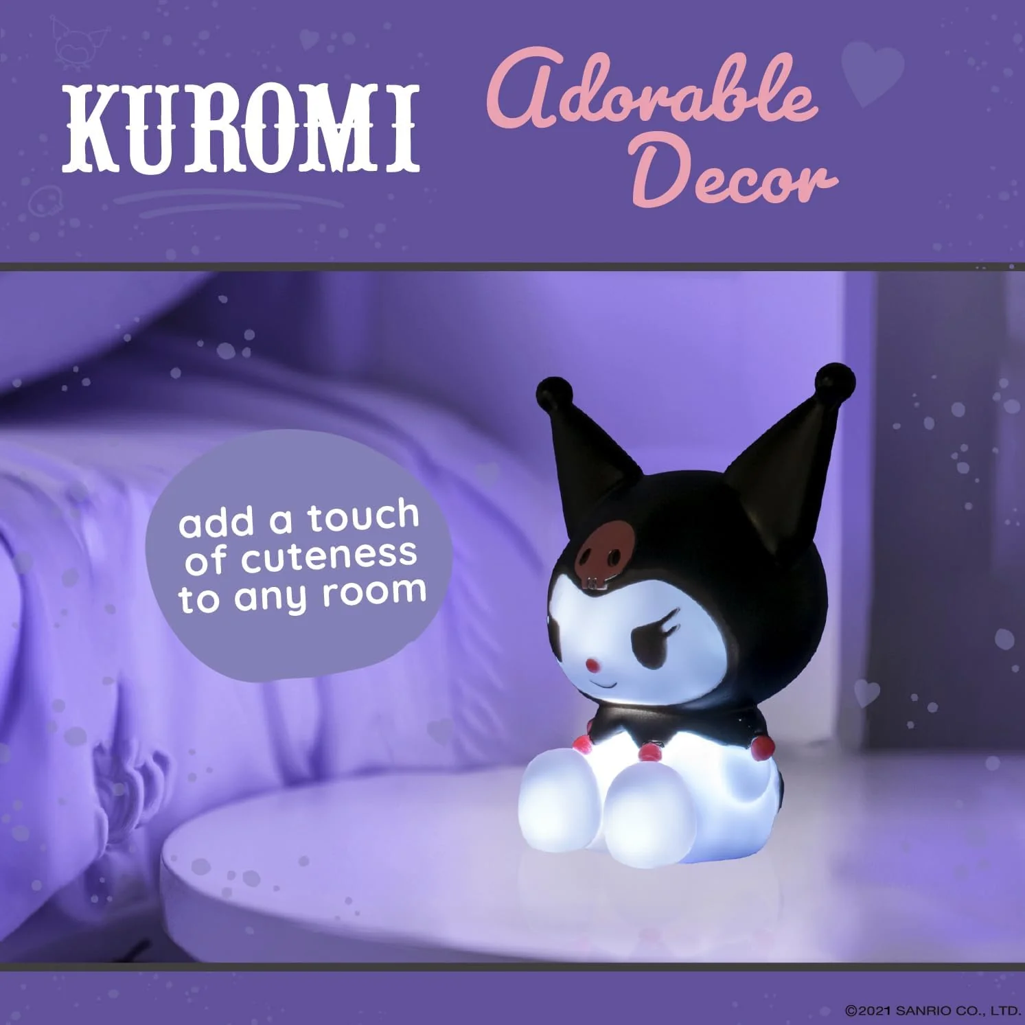 Hello Kitty and Friends Kuromi Mood Light - Image 4