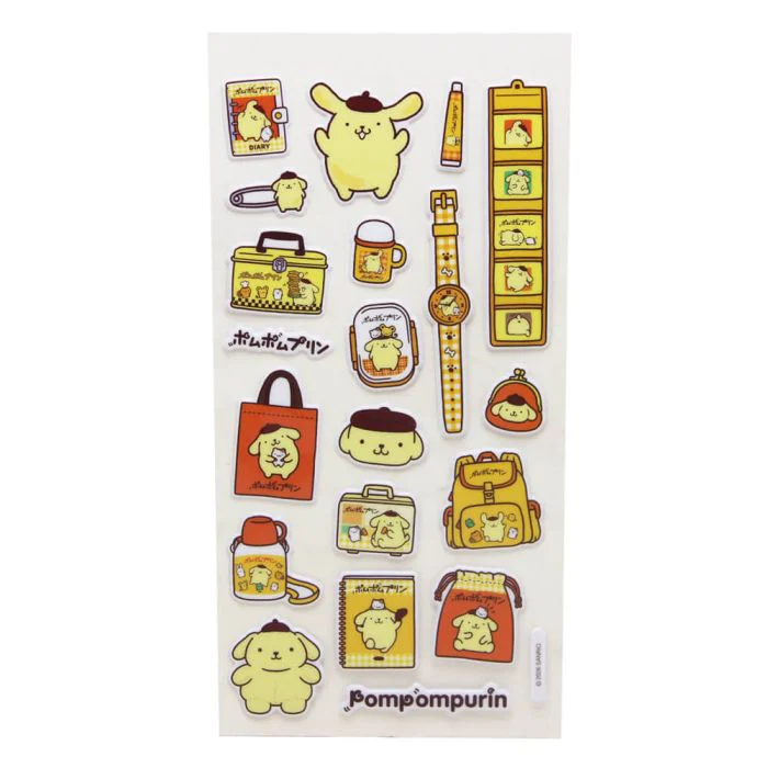 Hello Kitty & Friends Pompompurin Puff Stickers - Image 3