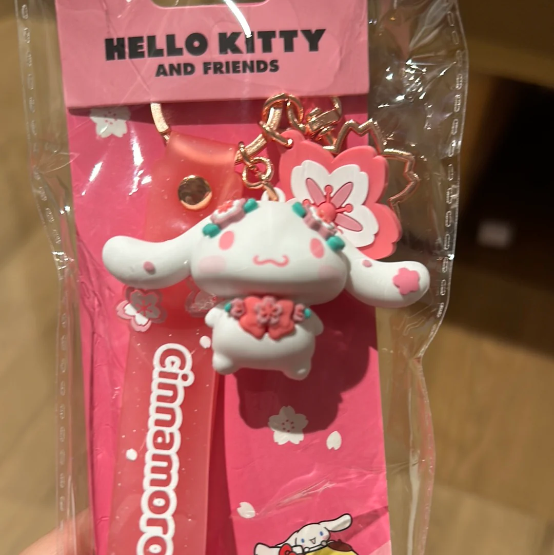 Hello Kitty - Keychain w/Hand Strap - Sakura Cinnamoroll - Image 2