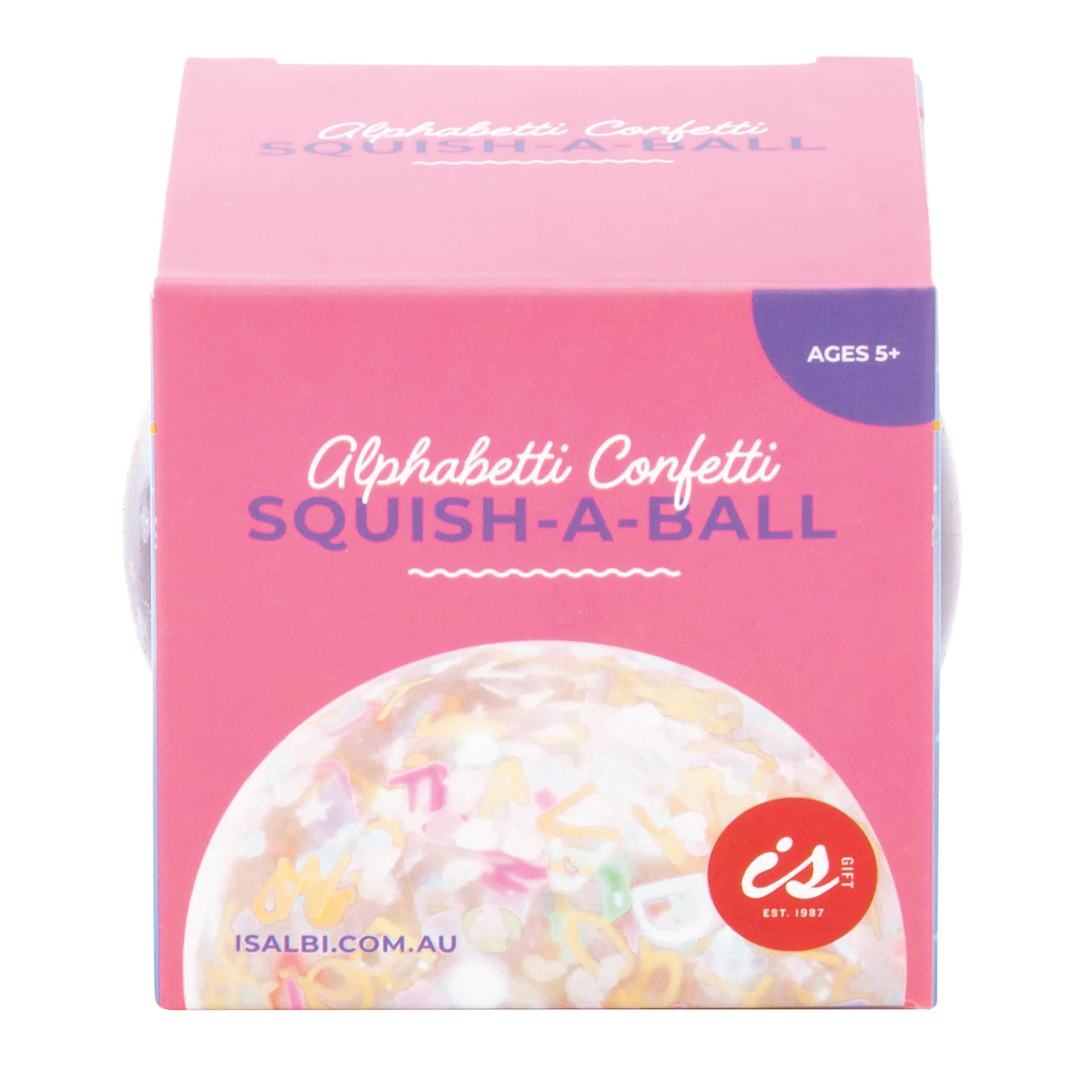 IsGift Alphabetti Confetti Squish-A-Ball Assorted 7cm - Image 3