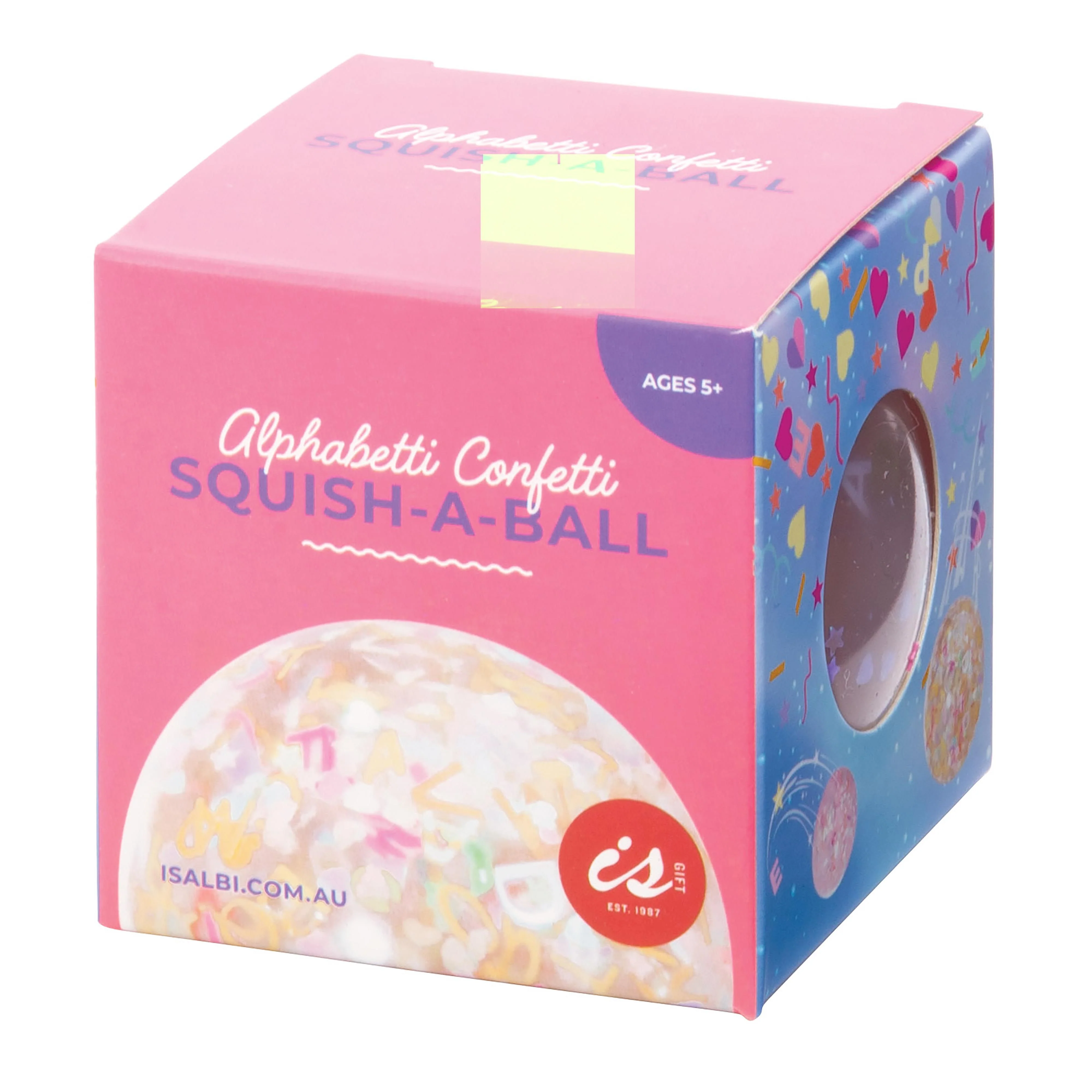 IsGift Alphabetti Confetti Squish-A-Ball Assorted 7cm - Image 4