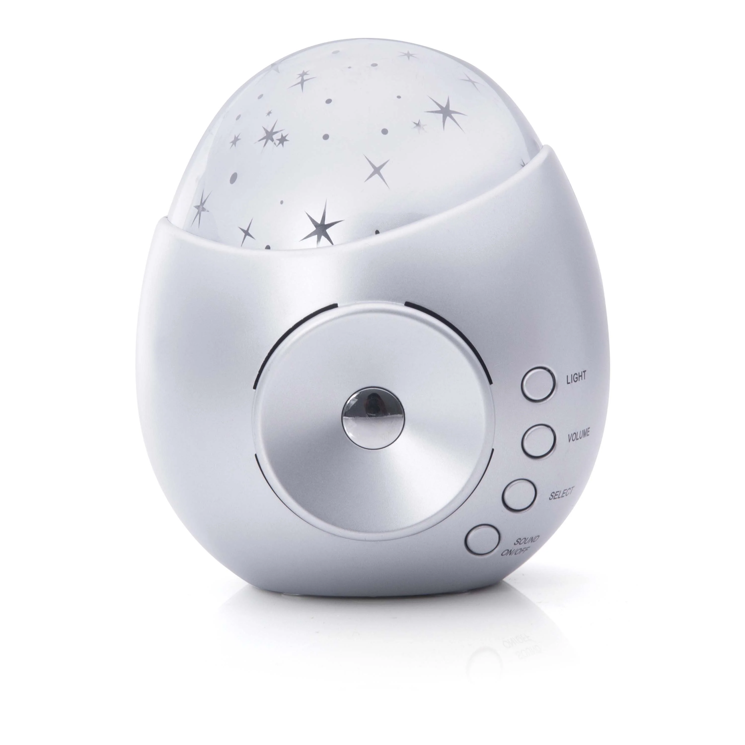 IS GIFT GALAXY STAR PROJECTOR & SOUND MACHINE - SILVER (MIN 4) SILVER 12X11.6X14.1CM - Image 2