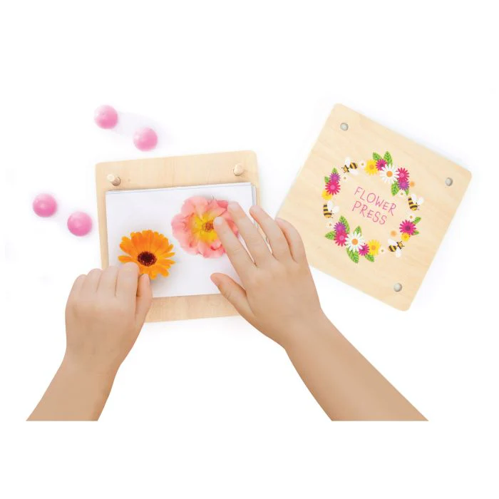 IsGift Wooden Flower Press Multi-Coloured 16x16x6cm - Image 2