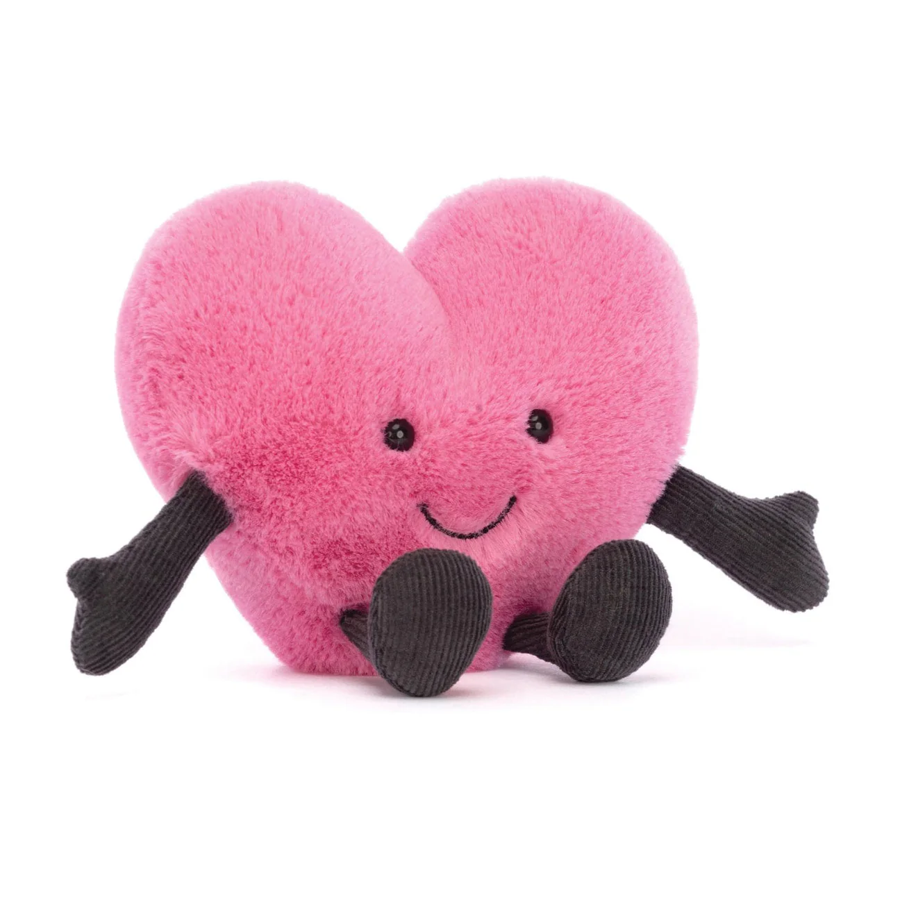 Jellycat Amuseable Hot Pink Heart Little 11cm - Image 2