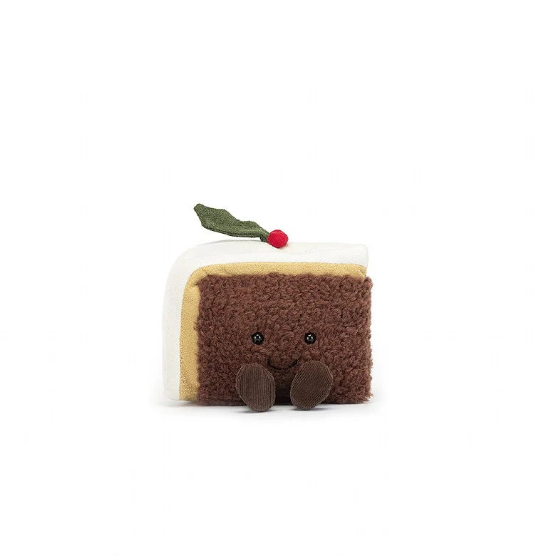 Jellycat Amuseable Slice Of Christmas Cake 10cm - Image 4