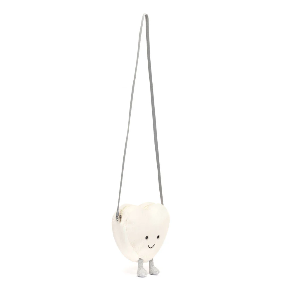 Jellycat Bag Amuseables Cream Heart 18cm - Image 3
