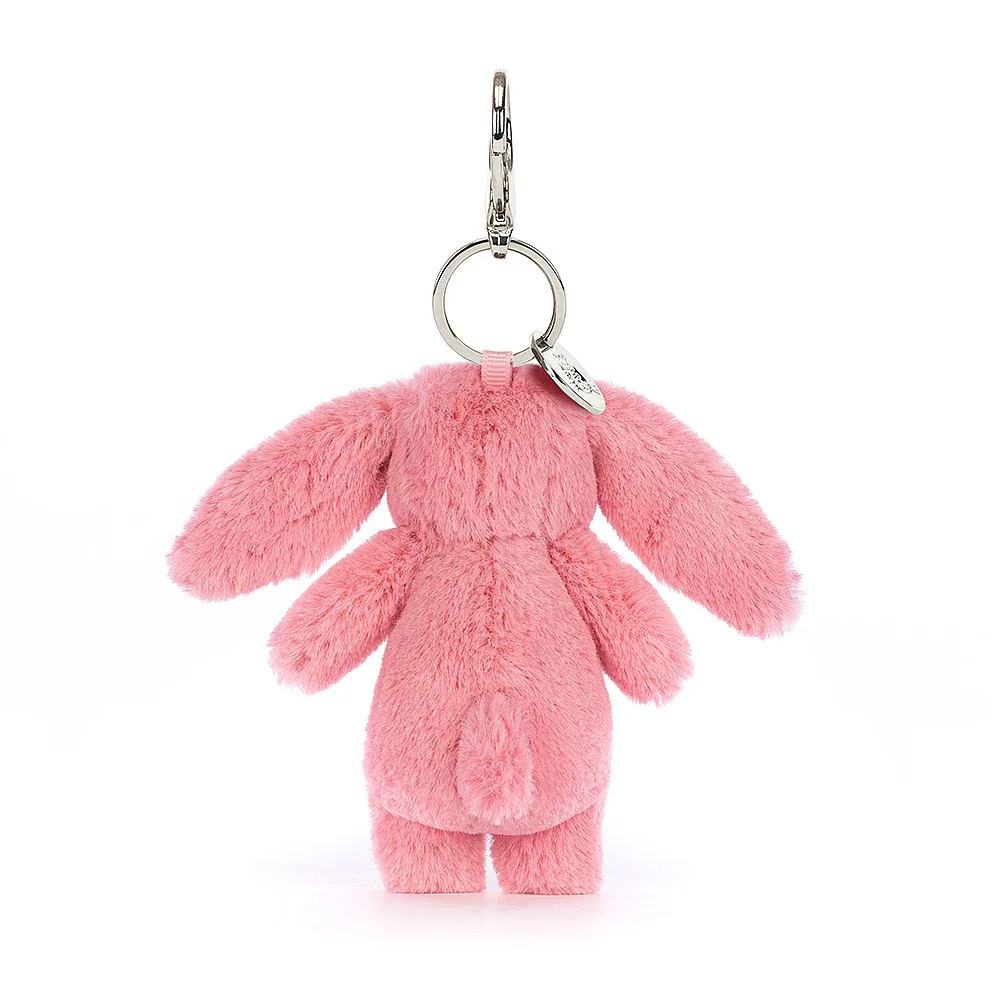 Jellycat Bag Charm Bashful Bunny Pink 9cm - Image 3