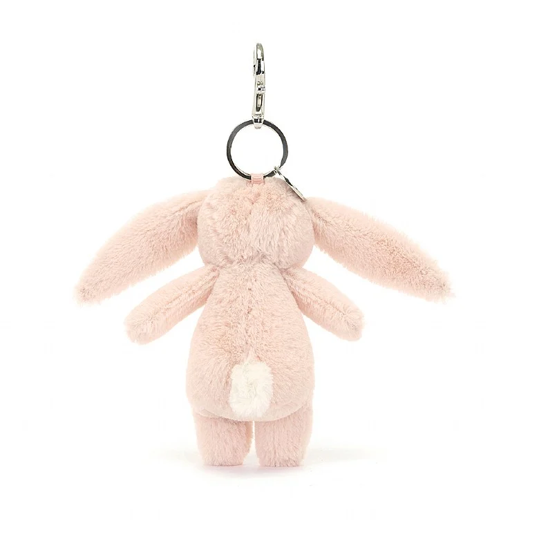Jellycat Bag Charm Bashful Bunny Blossom Blush 17cm - Image 3