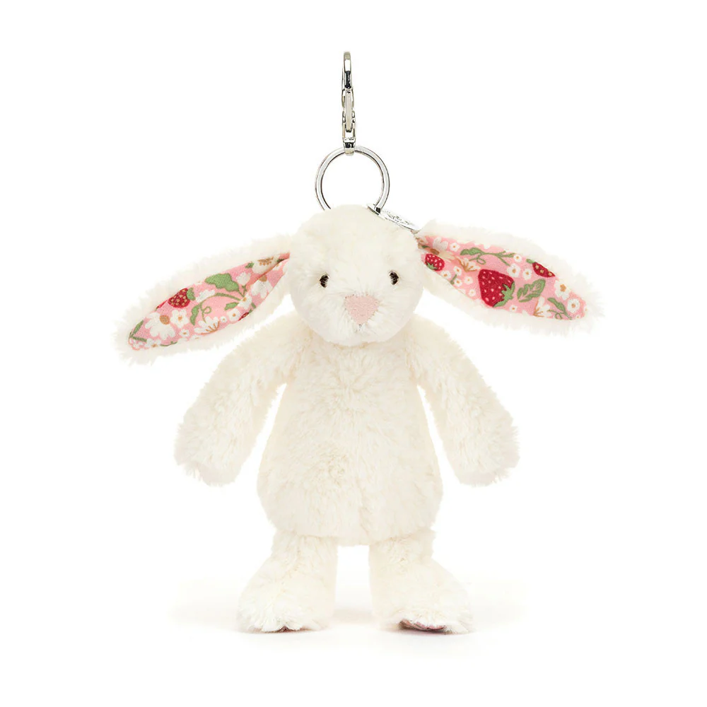 Jellycat Bag Charm Blossom Cream Bunny 'Berry' 13cm - Image 4