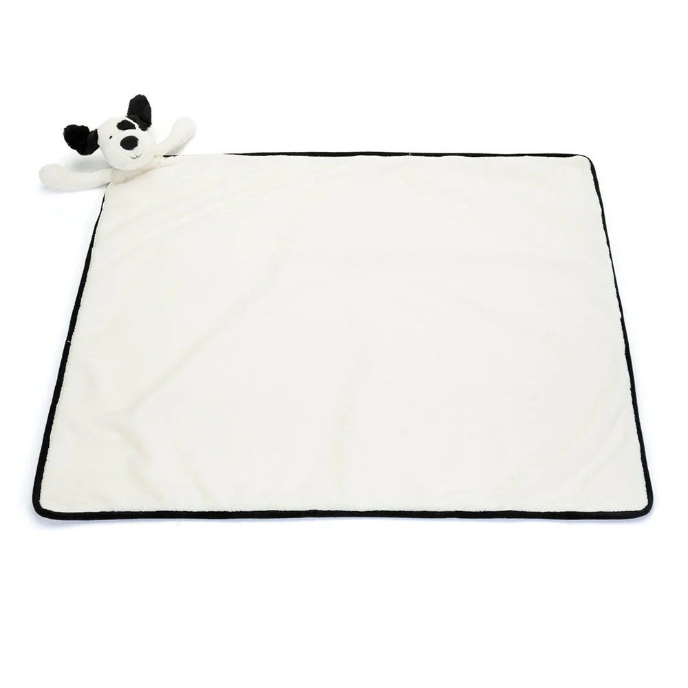Jellycat Blankie Bashful Black & Cream Puppy 56cm - Image 4