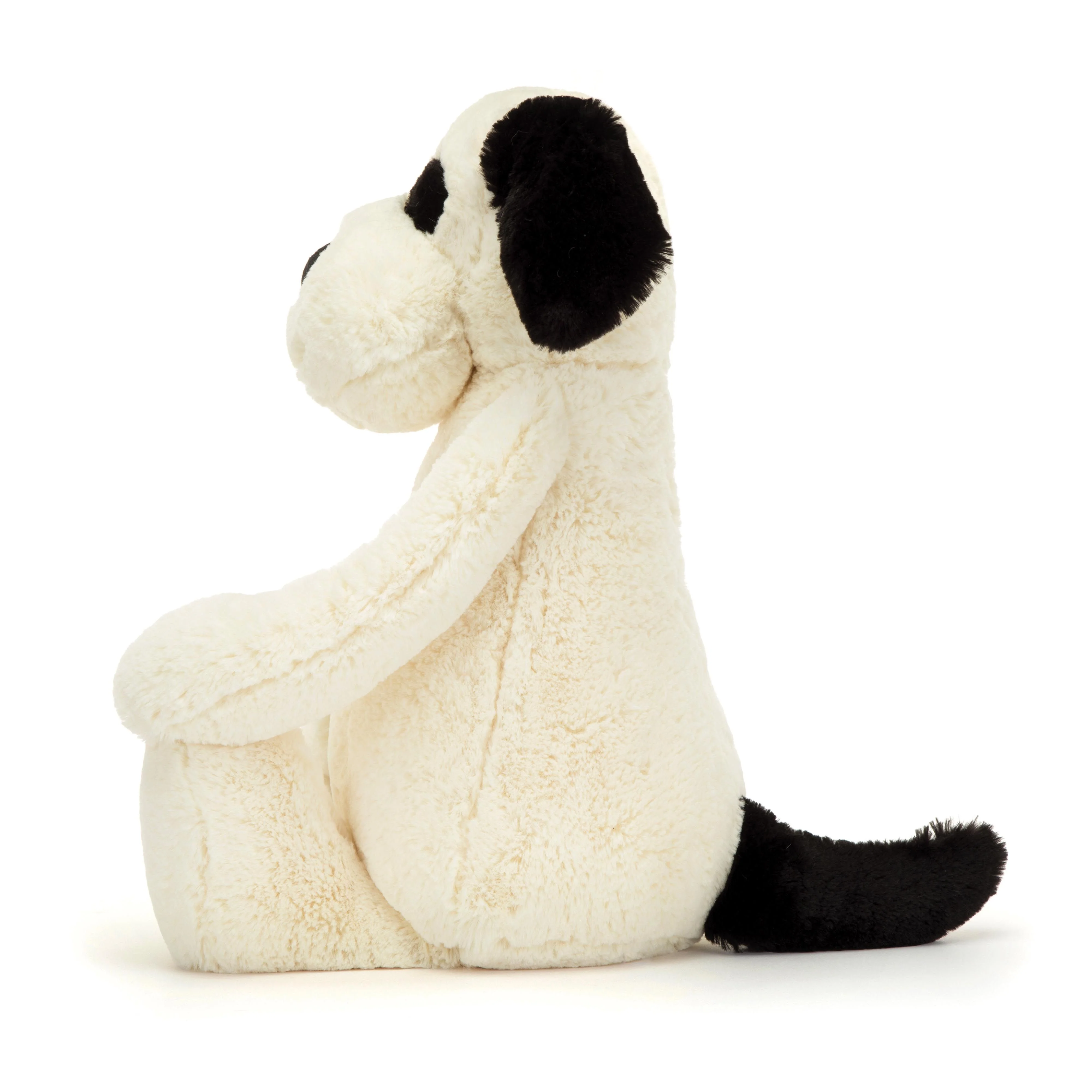 Jellycat Bashful Black & Cream Puppy Really Big 90cm - Image 2