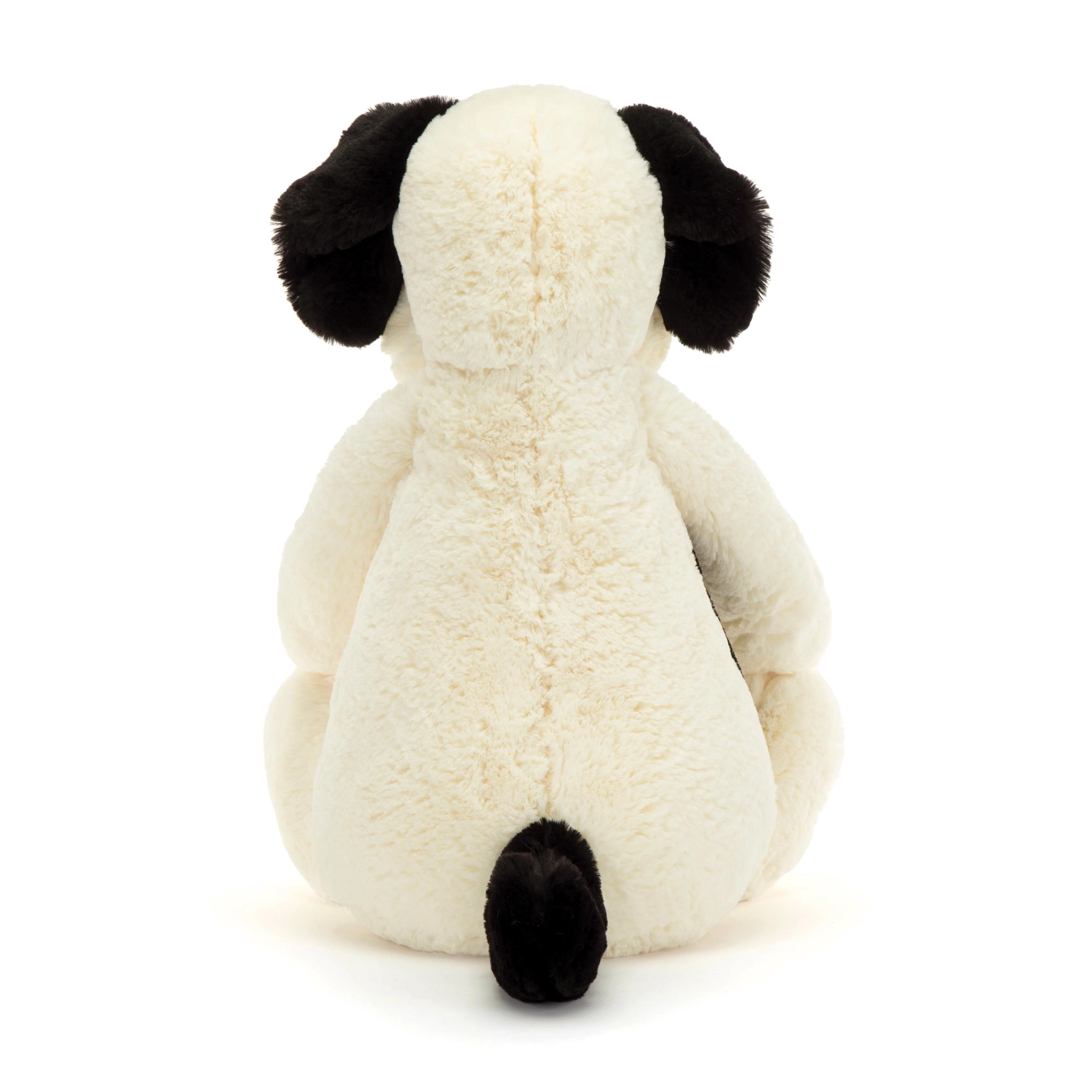 Jellycat Bashful Black & Cream Puppy Really Big 90cm - Image 3