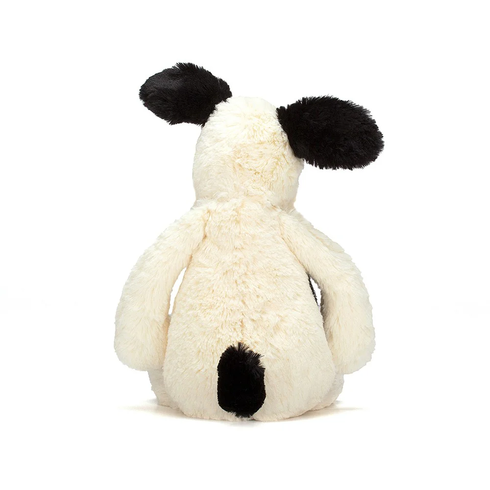 Jellycat Bashful Black & Cream Puppy Little (Small) 18cm - Image 3