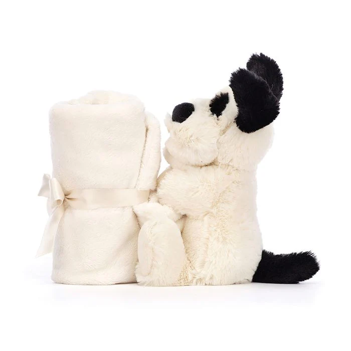 Jellycat Soother Bashful Black & Cream Puppy 34cm - Image 4