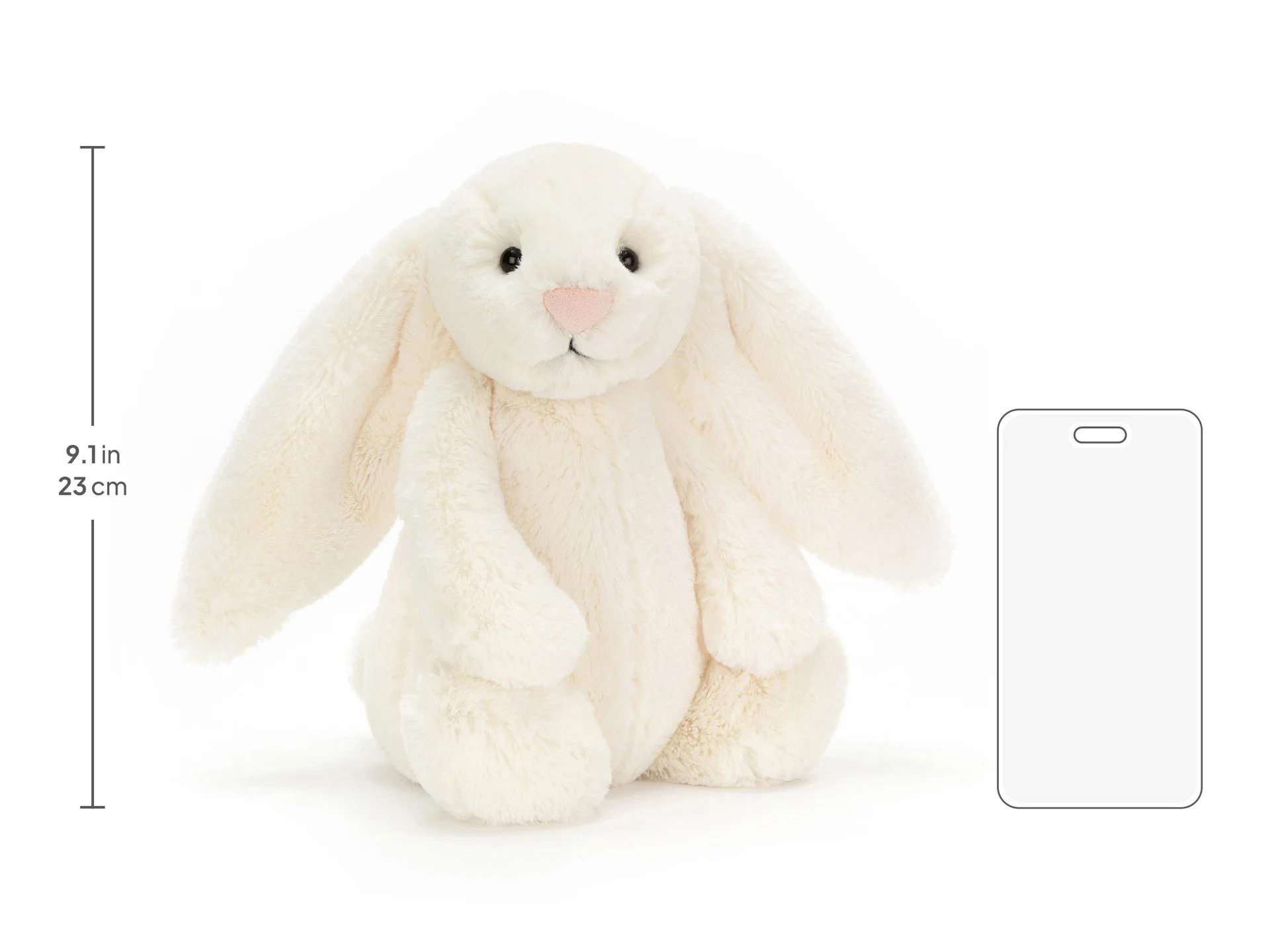 Jellycat Bashful Bunny Cream Original (Medium) 31cm - Image 4