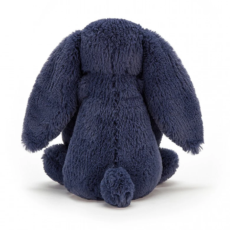 Jellycat Bashful Bunny Navy Little (Small) 18cm - Image 3