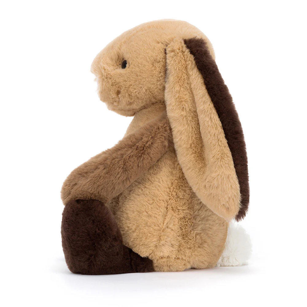 Jellycat Bashful Bunny Patchwork Brown 31cm - Image 2