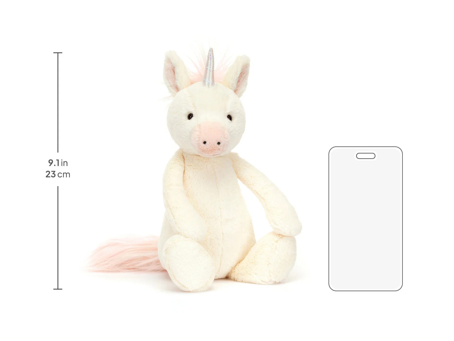 Jellycat Bashful Unicorn Original (Medium) 31cm - Image 5