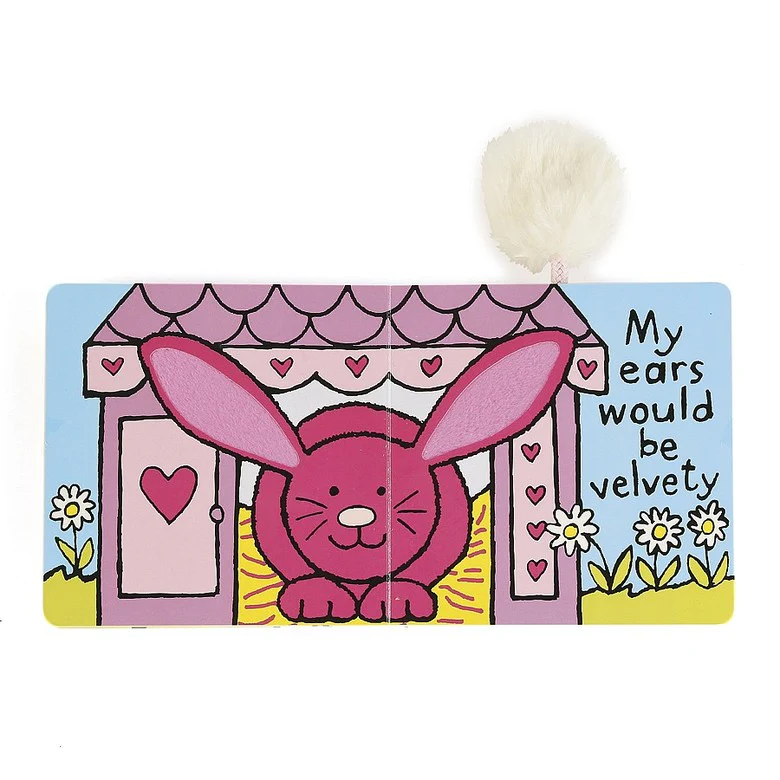 Jellycat Book If I Were A Rabbit Book (Pink) 15cm - Image 2