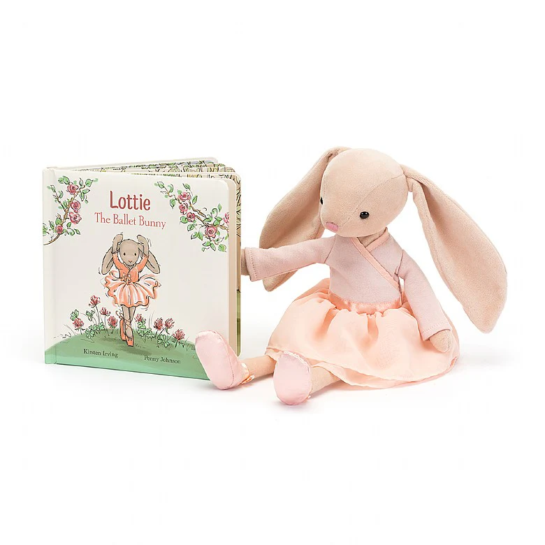 Jellycat Book Lottie The Ballet Bunny Book 19cm - Image 4