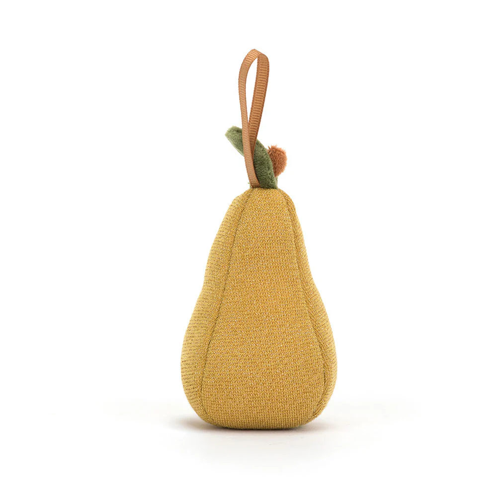 Jellycat Festive Folly Pear 10cm - Image 3