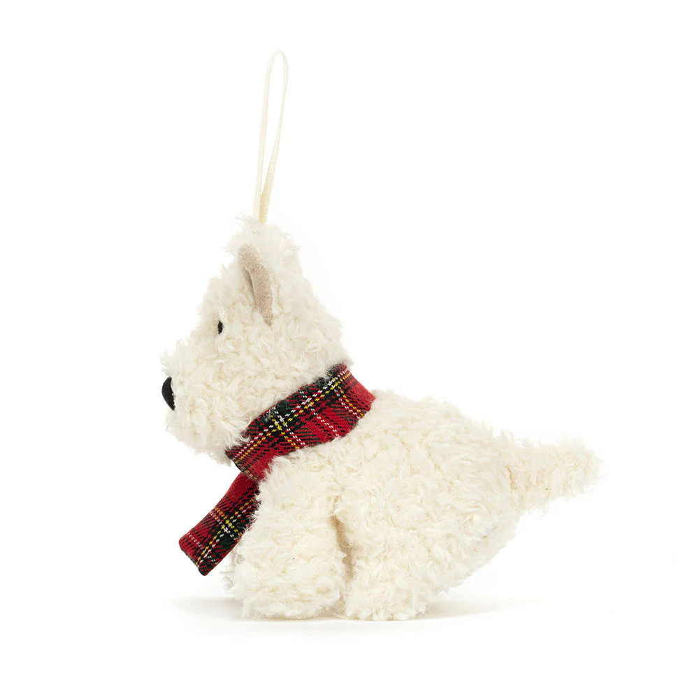Jellycat Munro Scottie Dog Decoration 11cm - Image 2