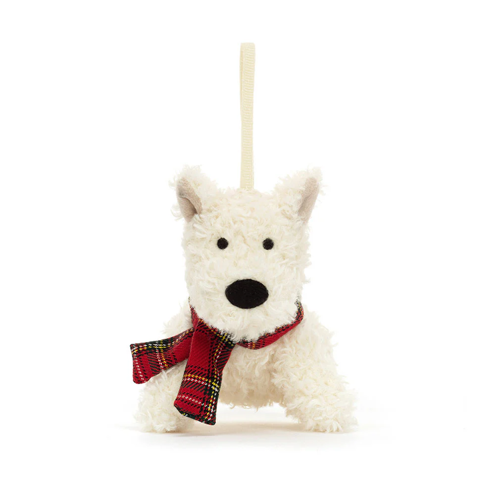 Jellycat Munro Scottie Dog Decoration 11cm - Image 4