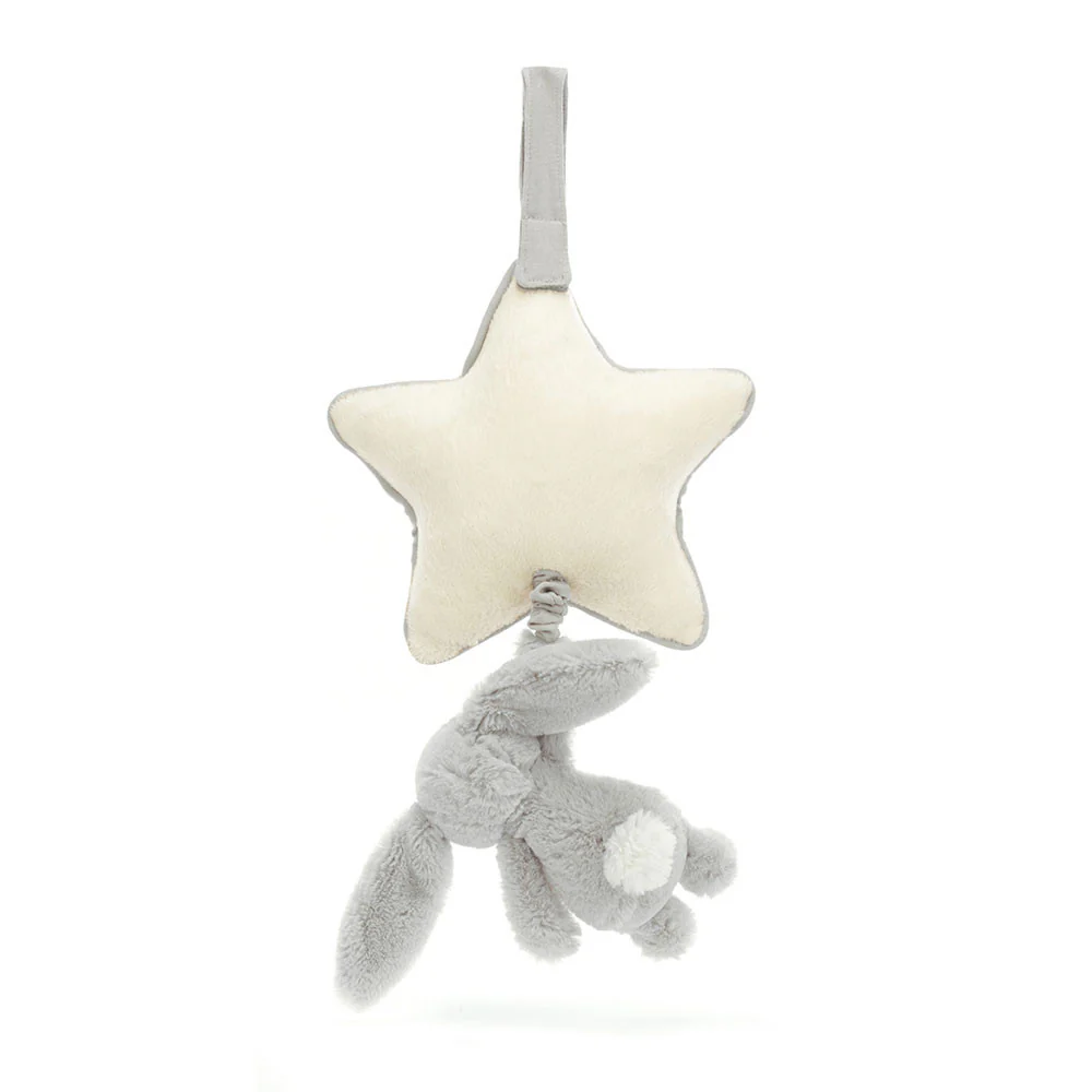 Jellycat Musical Pull Bashful Silver Bunny 30cm - Image 3