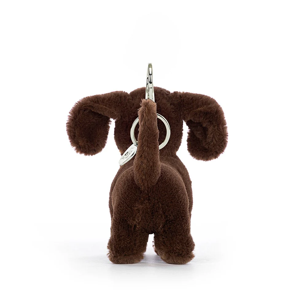 Jellycat Otto Sausage Dog Bag Charm 11cm - Image 4