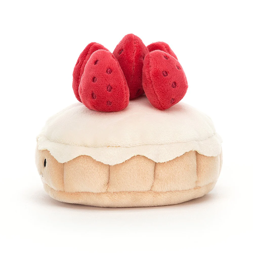 Jellycat Pretty Patisserie Tarte Aux Fraises 9cm - Image 2