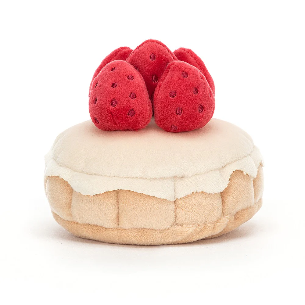 Jellycat Pretty Patisserie Tarte Aux Fraises 9cm - Image 3