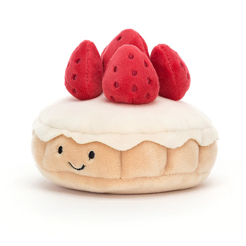 Jellycat Pretty Patisserie Tarte Aux Fraises 9cm - Image 4