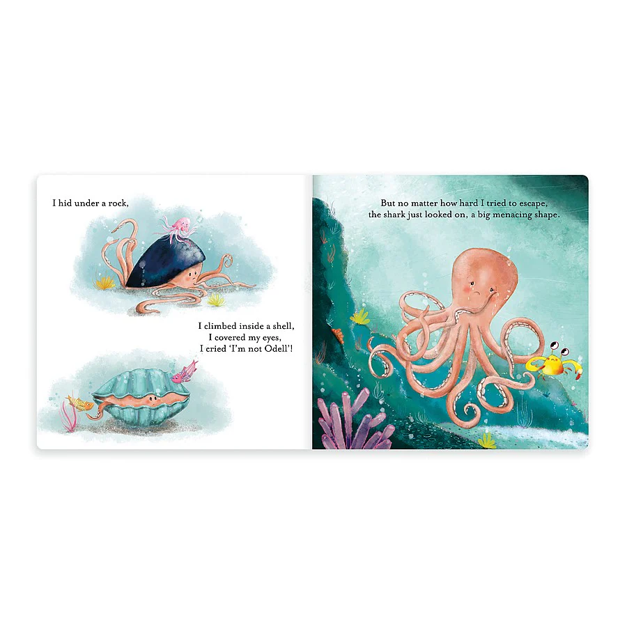Jellycat Book The Fearless Octopus (Odell Octopus) 23cm - Image 3