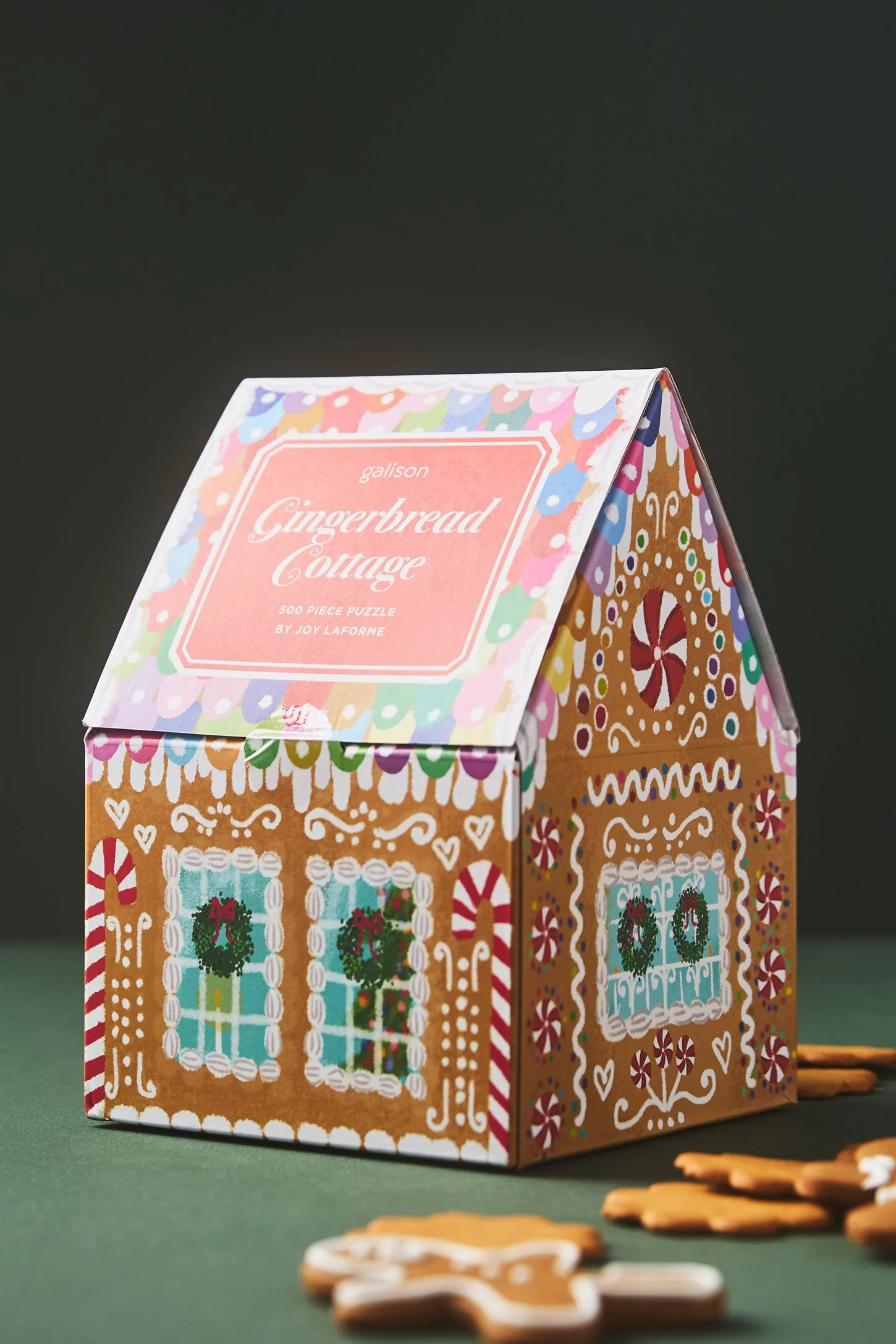 Galison Joy Laforme Gingerbread Cottage Puzzle 500pcs Multi-Coloured 50.8x50.8x0.2cm - Image 2