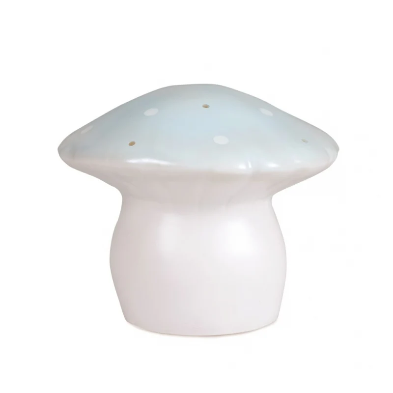 Knox & Floyd Heico Lamp – Medium Mushroom Light Blue
