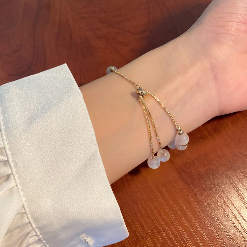 Luninana Bracelet - Cat Eye Stone Ribbon Bracelet YBY022 - Image 2