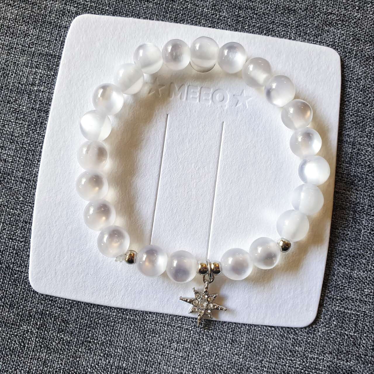 Luninana Bracelet - Moonlight Stone Crystal Star Bracelet YX036 - Image 2