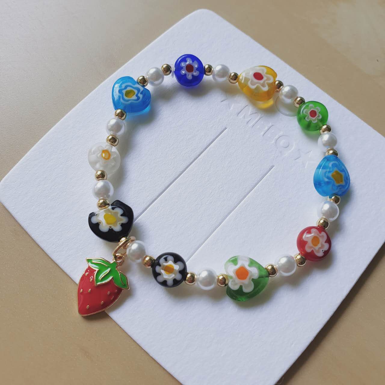 Luninana Bracelet - Strawberry Floral Bracelet LL004 - Image 4