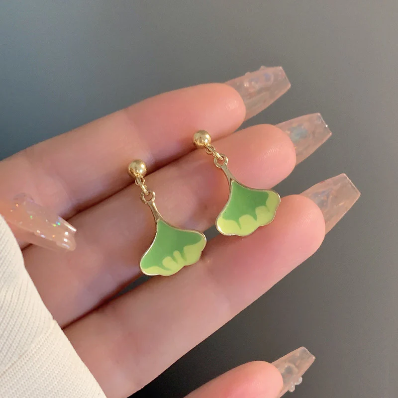 Luninana Clip-on Earrings - Ginkgo Leaf Earrings YBY081