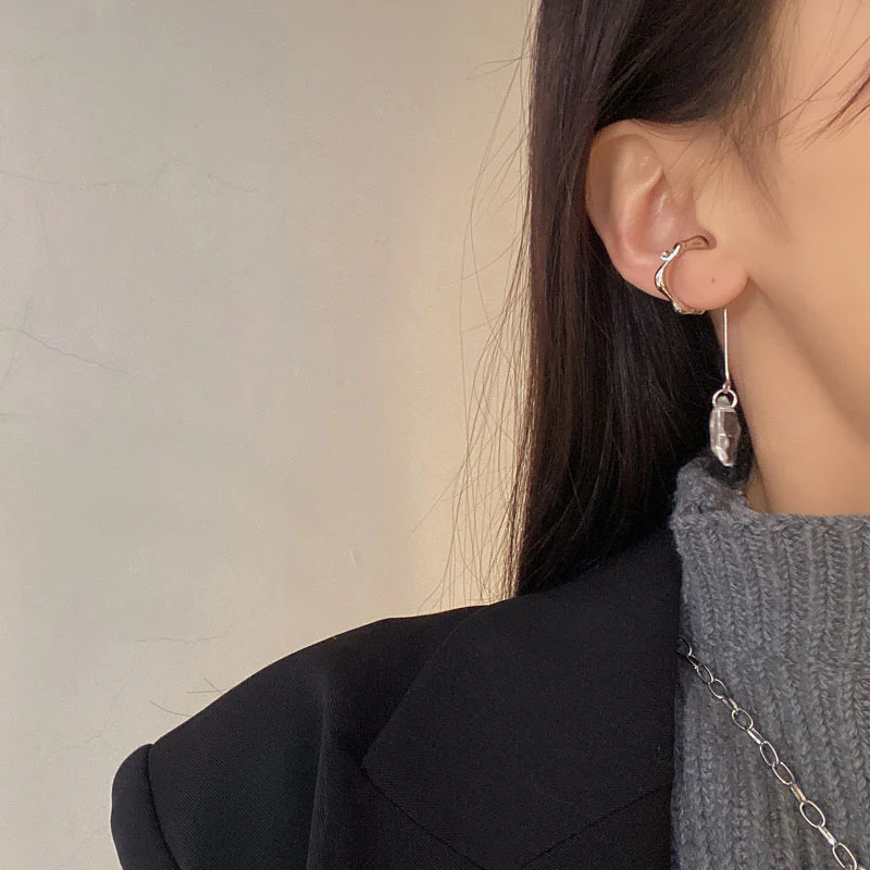 Luninana Clip-on Earrings - Mystical Crystal Long Earrings YBY017 - Image 3