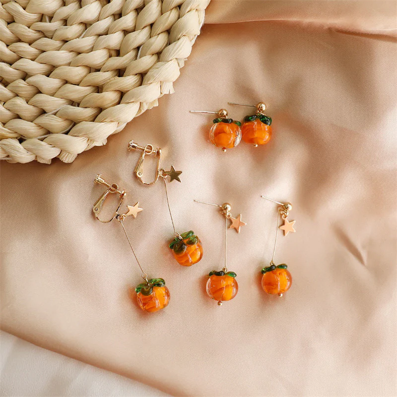 Luninana Clip-on Earrings - Persimmon Ruyi YX003 - Image 2
