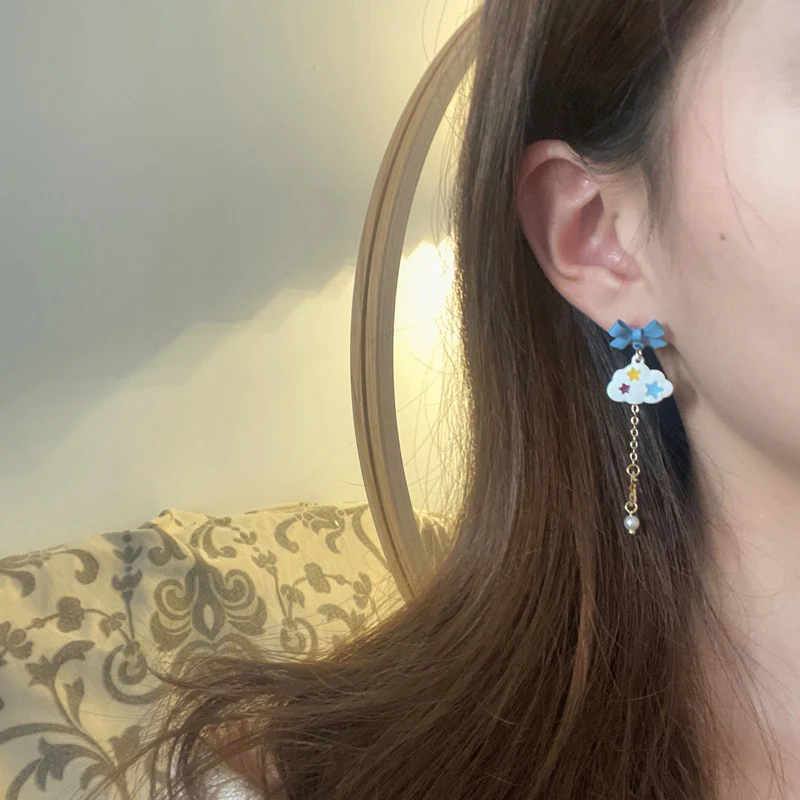 Luninana Clip-on Earrings - Skyward Bunny Earrings YBY030 - Image 3
