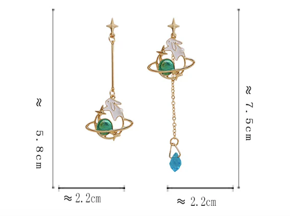 Luninana Clip-on Earrings - Star Hopper YBY073 - Image 2