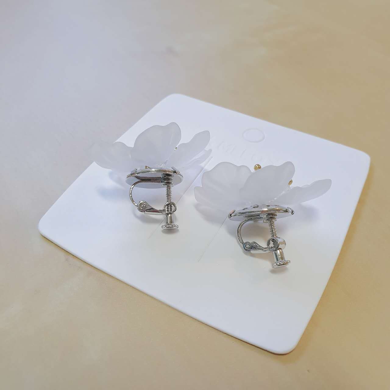 Luninana Clip-on Earrings - Moonlight Peony LL002 - Image 2