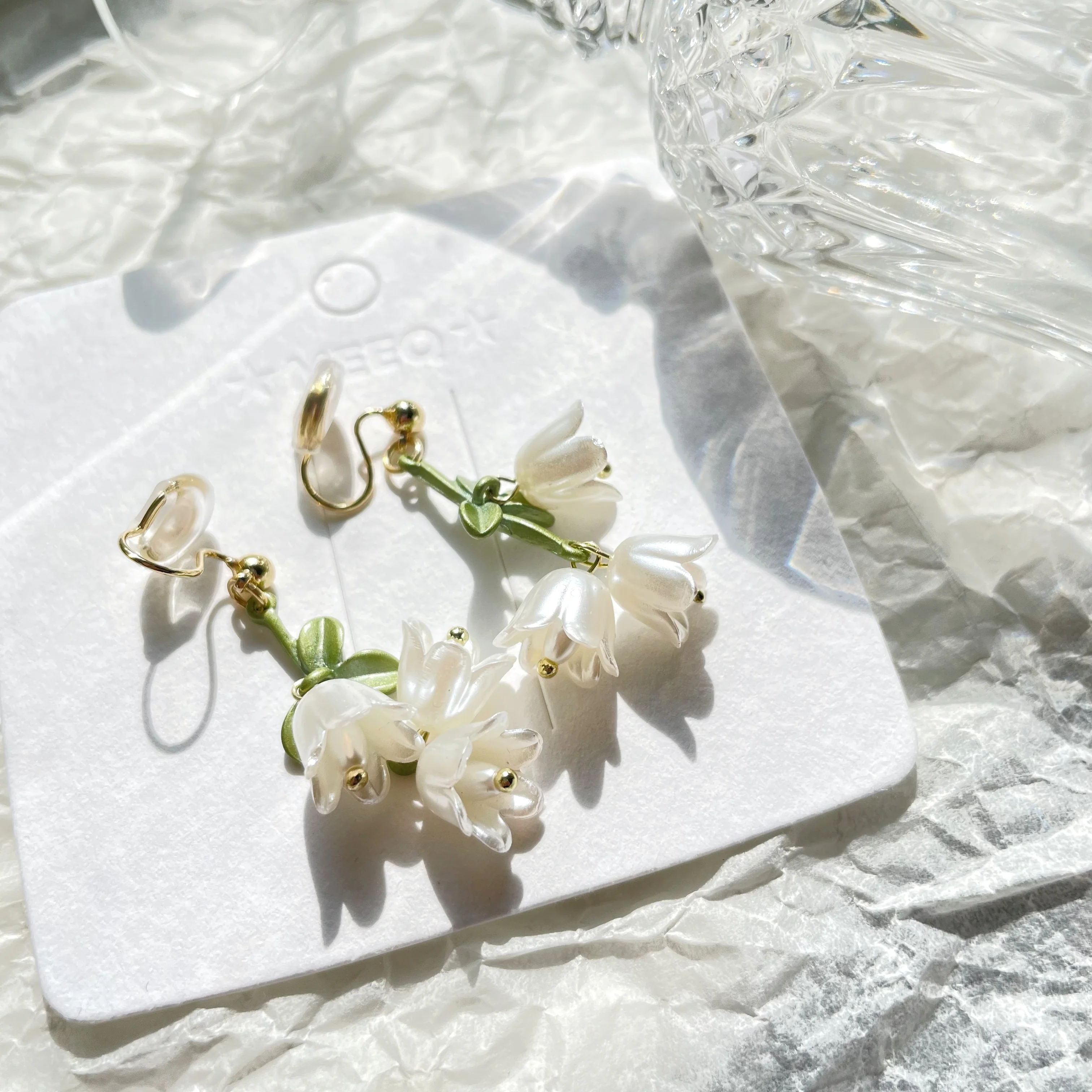 Luninana Clip-on Earrings - The Three Pure Bluebell Earrings LL015