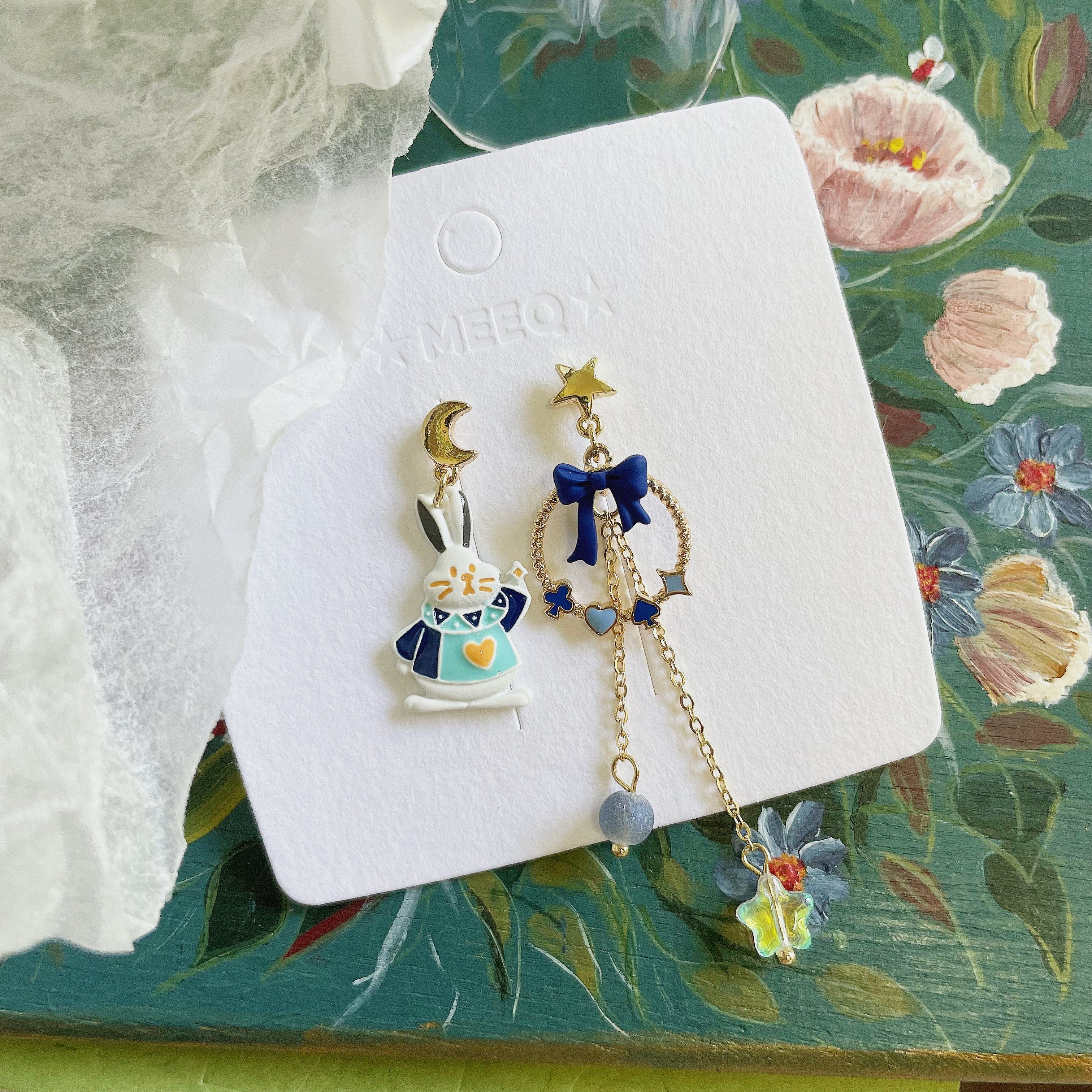 Luninana Earrings - Bunny Jack of Hearts Earrings YBY051 - Image 5