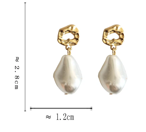 Luninana Earrings -  Classic Pearl Earrings YBY027 - Image 2